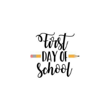 Text with a pencil reading First Day of School