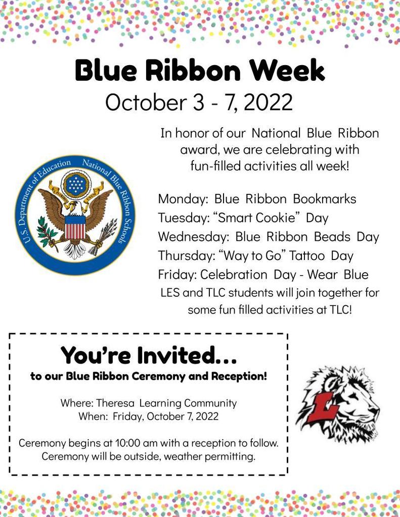 Blue Ribbon Week