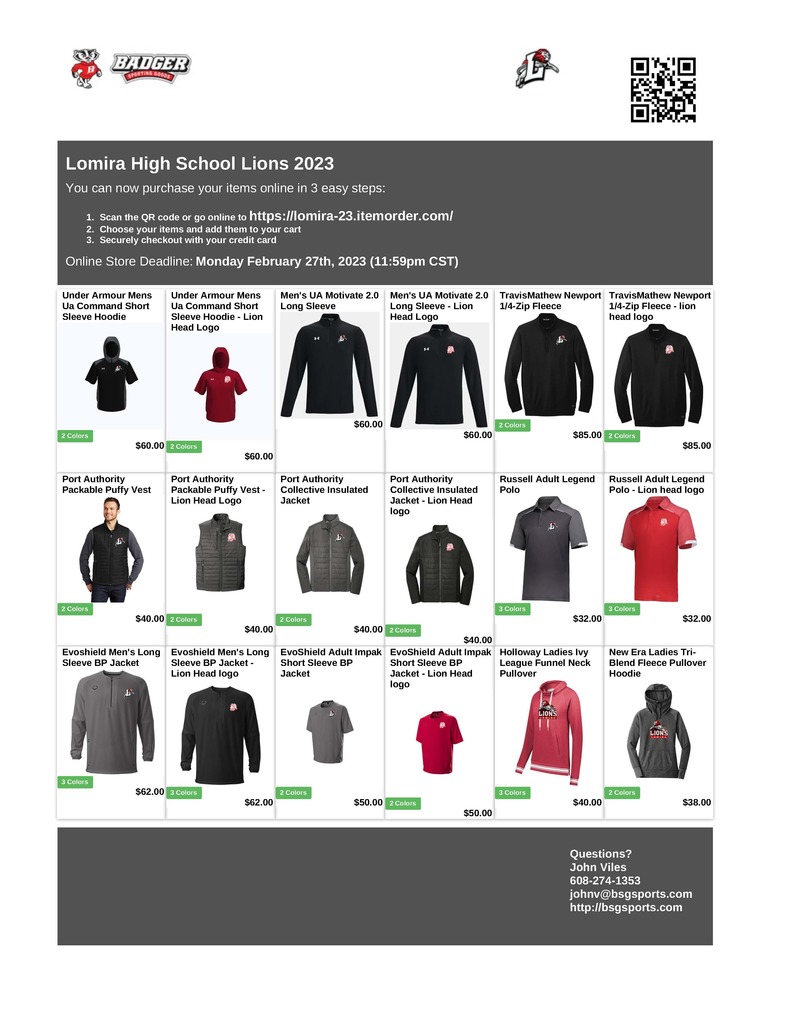 clothing order page 3